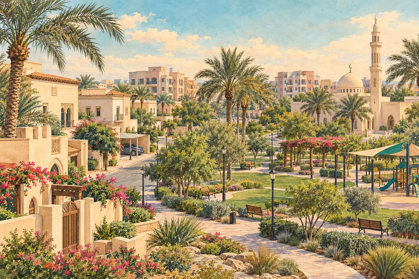 Illustration of Al Warqa
