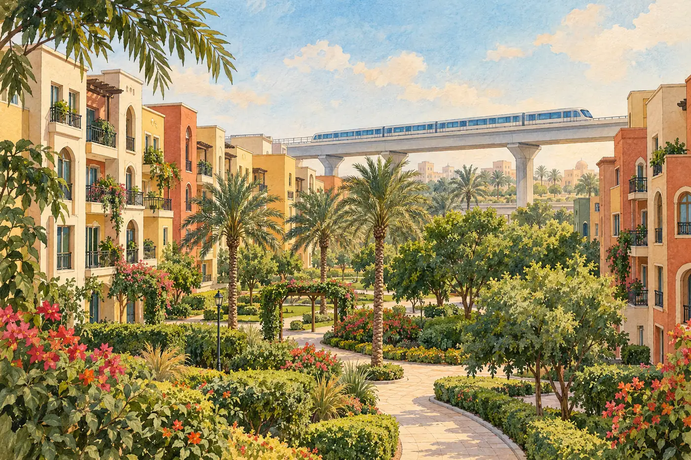 Illustration of Discovery Gardens