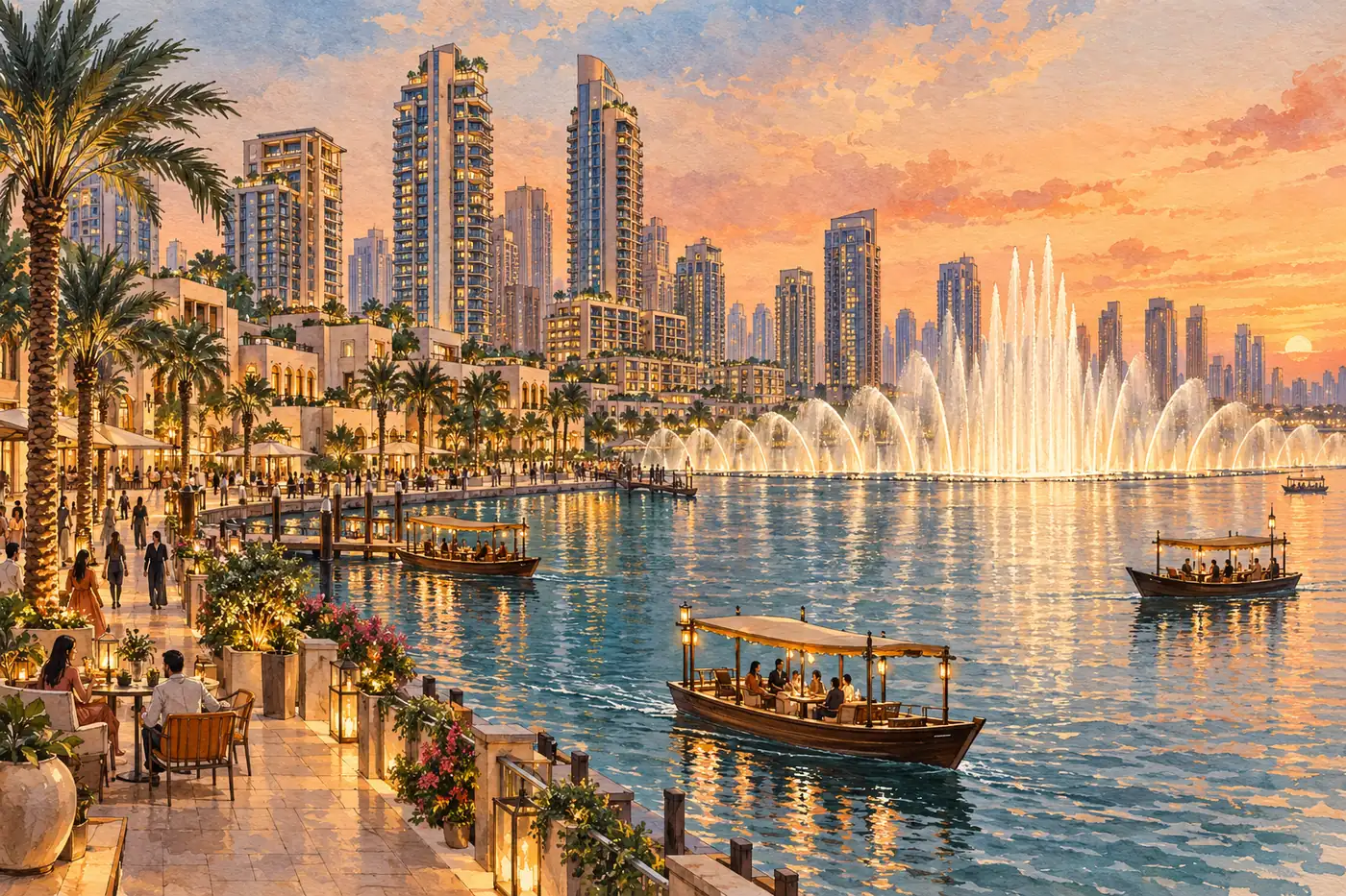 Illustration of Dubai Festival City