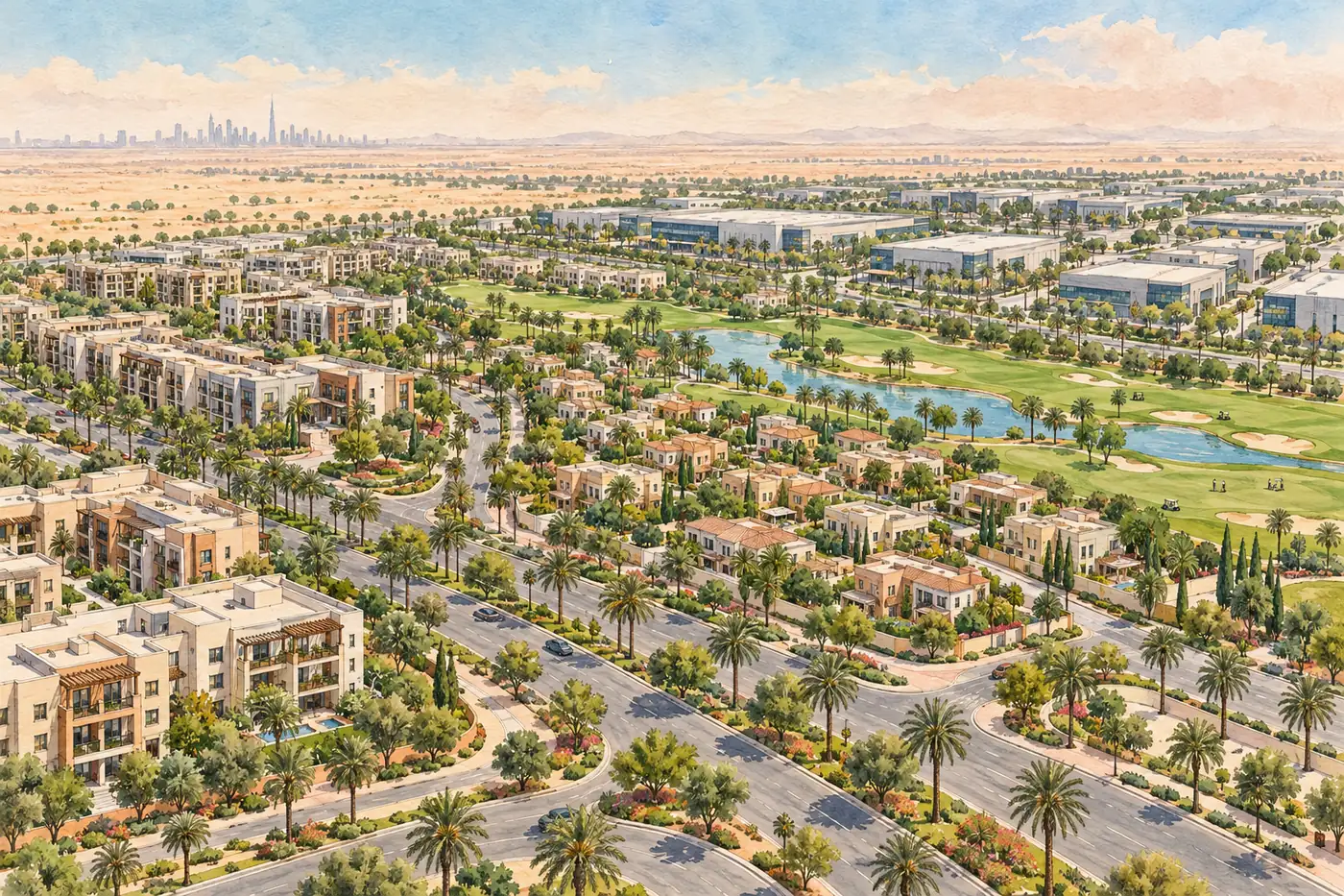 Illustration of Dubai Investment Park