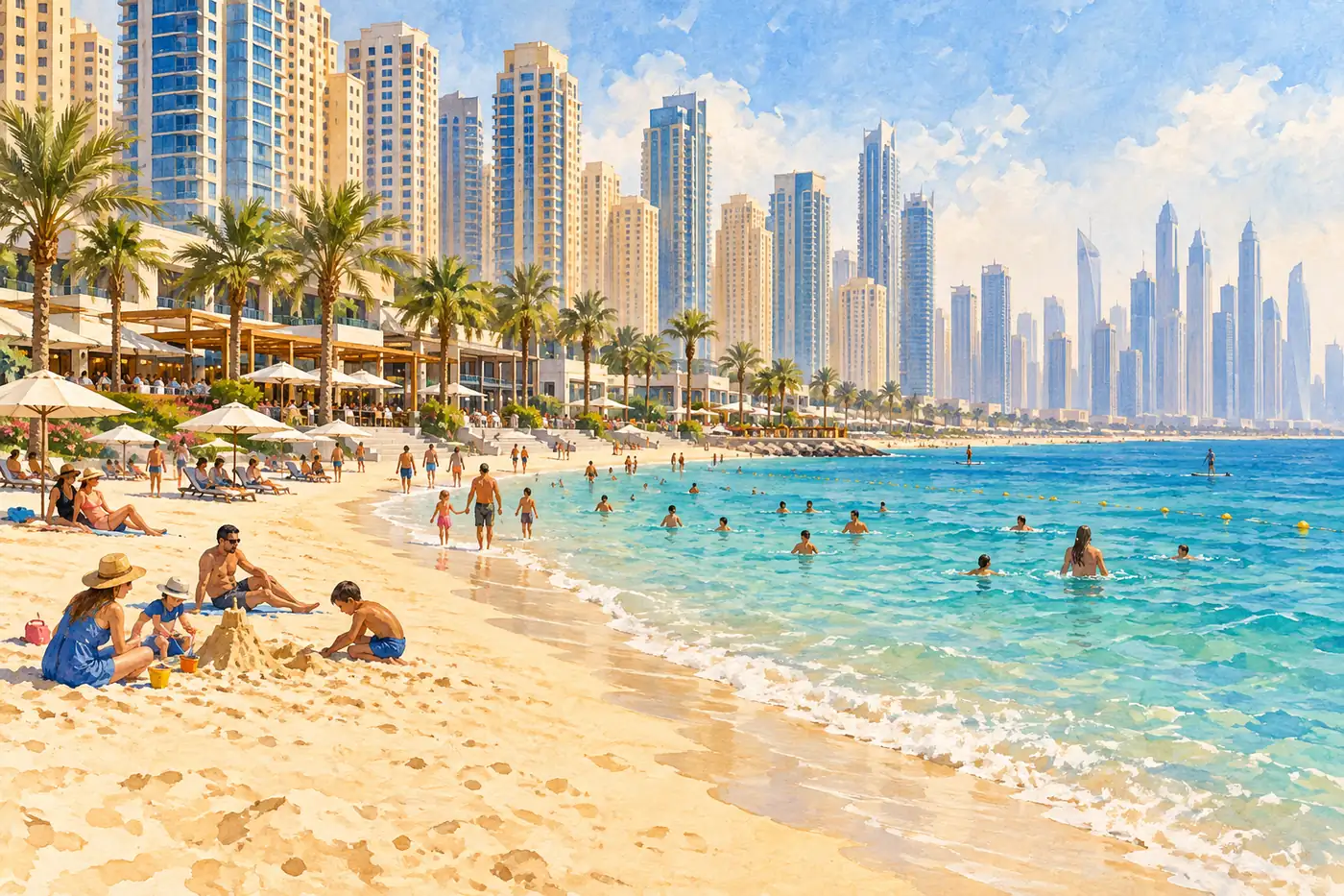 Illustration of Jumeirah Beach Residence