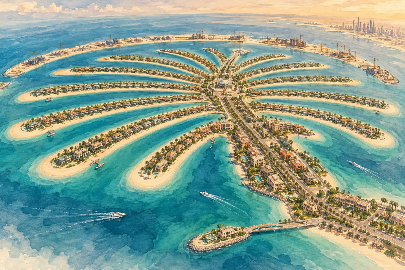 Illustration of Palm Jebel Ali