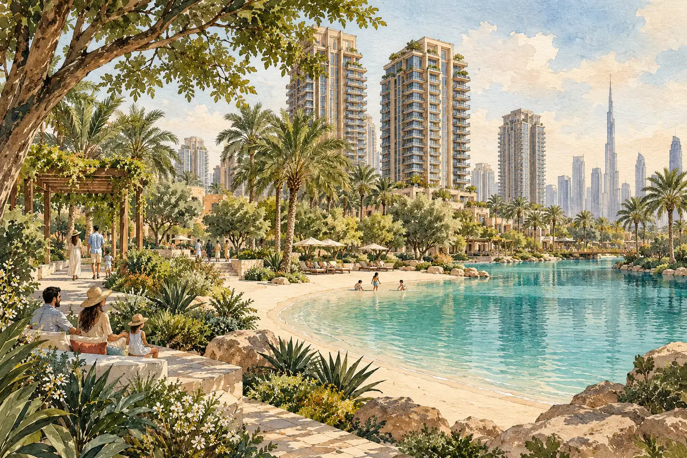 Illustration of Sobha Hartland (1 & 2)