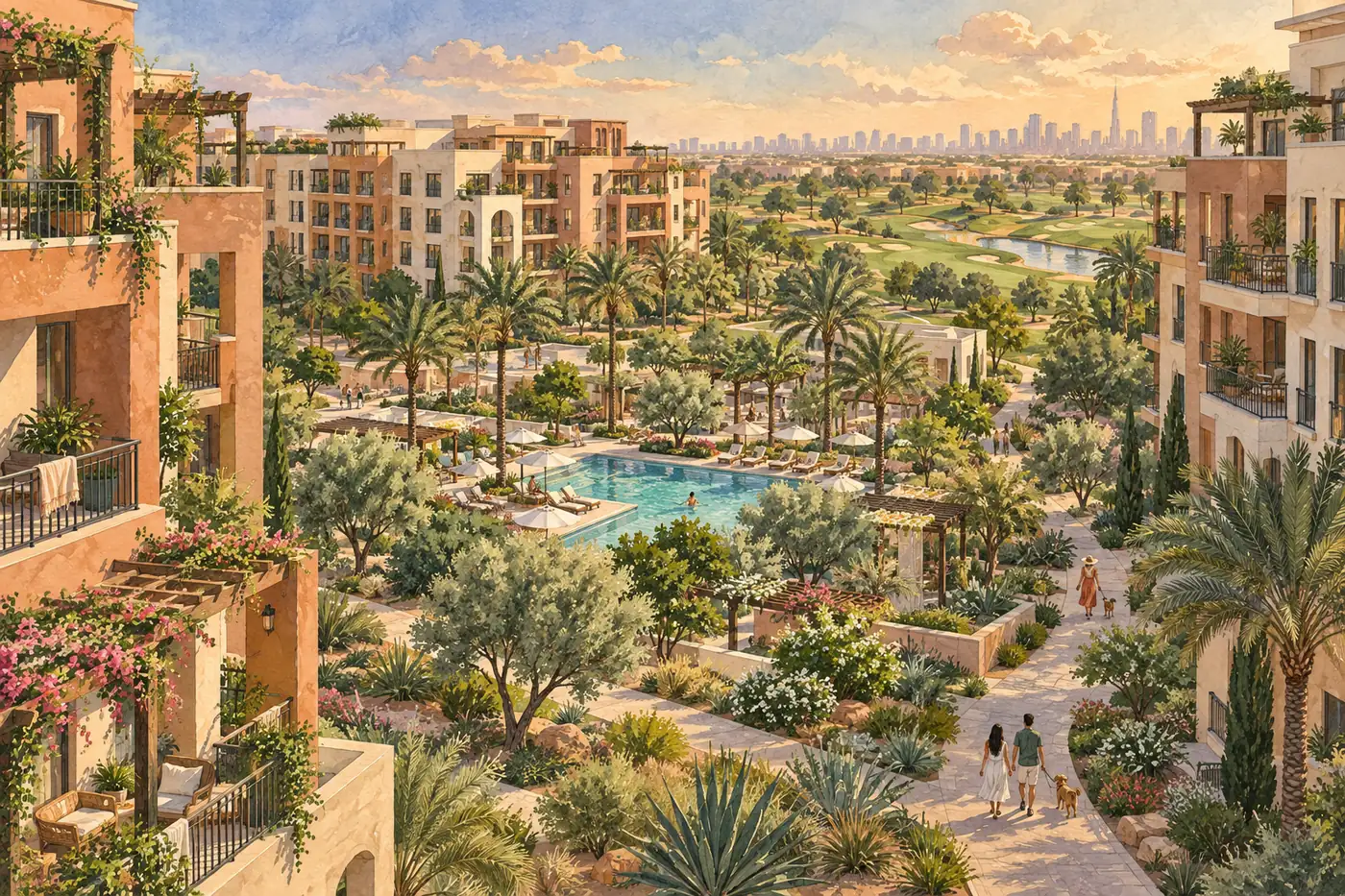 Illustration of The Greens & The Views
